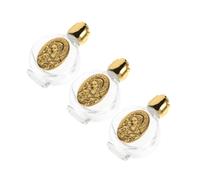 GARVALON 3pièces Bouteille Eau Bénite Verre avec Décorations Religieuses De Bouteilles pour Sacrements Et Bénédictions Élégantes Et Pratiques pour Prier Et Célébrer Les Fêtes