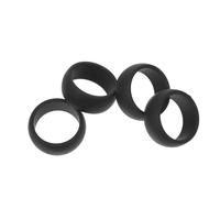 GARVALON 4 pièces Anneaux de Sport Silicone Souple Bandes Respirantes pour Entraînement Force de Préhension Protecteur Anneau de Mariage Accessoires de Gym pour Hommes et Femmes
