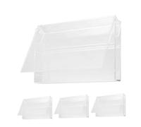 GARVALON 4 pièces Boîtes de Rangement Cassette Vintage Transparentes Lot de Boîtes Plastique pour Organiseur et Support de Cassette Étui de Protection pour Collection et Stockage