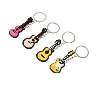 GARVALON 4 pièces Porte-clés Guitare Fer et Décoration pour Sacs Clés et Téléphones Accessoire Musique Créatif et Polyvalent