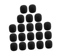 GARVALON 40 Bonnettes Anti-Vent en Mousse pour Micro-Cravate 30X22X8Mm Noir Protections Pratiques pour Micro Accessoires pour Enregistrement et Présentation