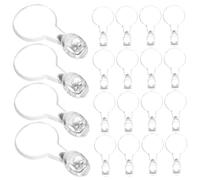GARVALON 400 pièces Bails Collier Transparente pour Bijoux DIY Bails Ronds pour Fabrication de Boucles Oreilles Pendentifs et Breloques Multifonctions