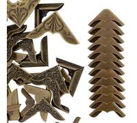 GARVALON 48 pièces Protections Angle Métal pour Albums et Cahiers Coins Décoratifs Solides et Durables pour Scrapbook Protège-cahiers Résistant et Esthétique
