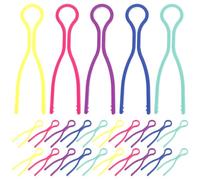 GARVALON 50 pièces Pinces à Fil pour Machine à Coudre Clips Bobines Ajustables Plastique Accessoires Couture Mix Couleurs pour Organisation et Rangement Fil Bobine