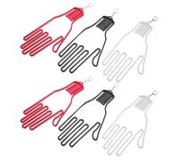 GARVALON 6 Pièces Support pour Moufles de Golf 6 Pièces, Support Plastique Ventilé pour Séchage Rapide, Organiseur Portable et Léger Compatible Paquet et Porte-moufles, Accessoire Pratique