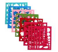 GARVALON 7 pièces Moules à Feutrer Laine Pochoirs Artisanaux pour Feutrage à Aiguille Outil DIY pour Décoration et Loisirs Créatifs