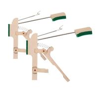 GARVALON Aigu pour Piano Droit en Bois 2 Pièces Bride de Talon de Marteau Pièces de Réparation Piano Bois pour Concerts et Studios