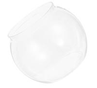 GARVALON Aquarium Rond Transparent Incassable en Plastique Haute Transparence, Petit Bol à Poissons pour Bureau et Décoration Intérieure, Adapté Poissons Betta et Petites Tortues,