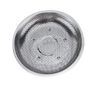 GARVALON Assiette Égouttoir Multifonctionnelle en Acier Inoxydable 19,5 Cm, Plateau à Fruits Perforé pour Cuisson Vapeur, Bac de Récupération Pratique Cuisine Quotidienne