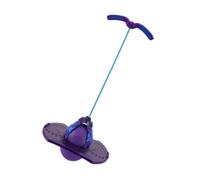 GARVALON Ballon Sauteur avec Poignée Violet de Sport Amusant pour Garçon et Filles Balle Rebondissante D'extérieur avec Cordon Élastique Accessoire de Fitness Ludique Couleur Aléatoire