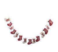 GARVALON Bannière de Noël en Toile de Jute Guirlande Lumineuse LED Lettres Joyeux Noël Décoration Suspendue Festive Réutilisable pour Intérieur Mur et Porte D’Entrée Ambiance Fête