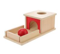 GARVALON Boîte à Jouets Éducative en Bois Lisse pour Bébé Interactif Parent-Garçon et Filles Jeu Montessori en Bois Naturel pour Développement Social et Communication