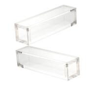 GARVALON Boîte De Rangement De Dés Élégante Étui À Dés Magnétique Portable en Acrylique Boîte De Présentation en Acrylique avec Couvercle