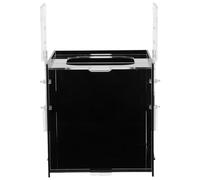 GARVALON Boîte D'incubation Acrylique Noire 15x15x15 Cm pour Aquarium - Élevage et Isolement de Poissons et Crevettes - Incubateur Débit d'eau Régulé pour Écloserie et Nurserie Aquatique