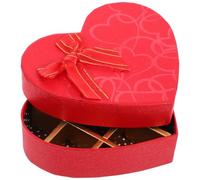 GARVALON Boîte Présent Chocolat Vide Rouge de Cœur 10 Compartiments pour Emballage Chocolat Saint-Valentin Boîte D’Emballage Pratique pour Friandises et Bonbons Fournitures D’Emballage