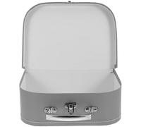 GARVALON Boîte Présent de Valise Gris L25 X W18 X H8,5 Cm - Coffret Multifonction pour Bijoux et Papeterie, Boîte D’emballage Élégante et Décorative, pour Mariage et Fête