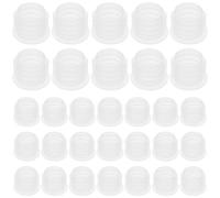 GARVALON Bouchons Ronds Transparents en PE pour Bouteilles 100 Pièces Diamètre 09 à 1 Pouce Bouchons de Rechange pour Sel Poivre Vin et Flacons Étanchéité Fiable Cuisine