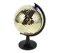 GARVALON Boule Disco Dorée M, Globe à Facettes Réfléchissantes en Décoration de Bureau, Sphère Disco Ambiance Fête, Objet Décoratif Créatif et Moderne, Présent Original pour Intérieur