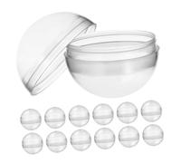 GARVALON Boule Transparente à Remplir 38Mm en Plastique PP 100 Pièces Vides pour Distributeur Automatique Emballage Présent pour Fête Stockage Jouets et Bonbons