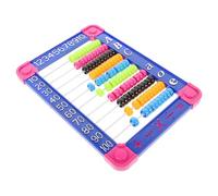 GARVALON Boulier Éducatif en Plastique 1 Pièce, D’éveil pour Garçon et Filles, Outil Pédagogique de Calcul Mental et Apprentissage Mathématique, de Comptage pour Couleur Couleur Aléatoire