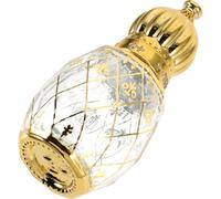 GARVALON Bouteille d'Huile Essentielle 8Ml Style Arabe Moyen-Orient Flacon Vide Doré Rouleau Décoratif Flacon d'Arôme Portable pour Voyage et Rangement Parfum Maison