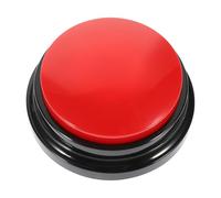 GARVALON Bouton Enregistreur Rouge pour Chien Accessoire Parlant Amusant Dispositif Sonore Interactif pour Communication Animale Dressage et Stimulation Mentale des Chiens Résistant