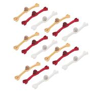 GARVALON Boutons de Cheongsam à Nœud Chinois Artisanaux 15 Pcs Fermetures à Nœud en Strass pour Couture Décoration Traditionnelle Lot 5 Rouges 5 Jaunes 5 Blancs pour Vêtements Ethniques