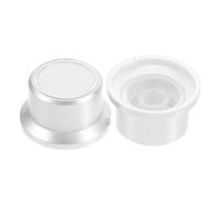GARVALON Boutons de Commande Potentiomètre Plastique Transparent 6 MM Lot de 2 25X14 MM pour Amplificateurs et Appareils Électroniques