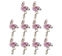 GARVALON Breloques Flamant Rose en Alliage 10 Pièces Pendentifs Suspendus pour Création de Bijoux DIY Décorations Artisanales pour Boucles D’Oreilles Colliers et Bracelets Accessoires