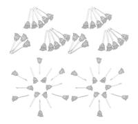 GARVALON Breloques Halloween en Alliage Argenté Vieilli - 200 Mini Pendentifs Balai Mignon pour Création de Bijoux DIY Accessoires Balai Miniatures pour Colliers Bracelets et Décorations