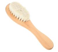 GARVALON Brosse à Linge Poils de Porc Naturels Brosse Détachante Douce pour Tissus Délicats pour Taches Vêtements Nettoyage Maison Polyvalent