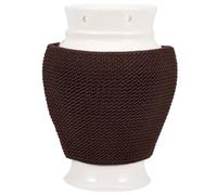 GARVALON Brûleur Moxa Portable en Céramique Blanche, Dispositif de Moxibustion Pot à Cendres et Filtre Intégré, Outil de Massage Manuel pour Cou, Épaules et Mains, Accessoire Bien-être