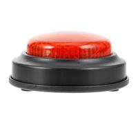 GARVALON Buzzer de Réponse Lumineux et Sonore Rouge en Plastique, Bouton Interactif pour Jeux Quiz en Classe, Buzzer Réutilisable pour Activités Éducatives et Événements Ludiques