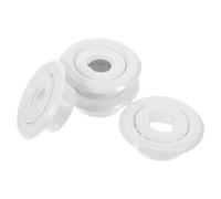 GARVALON Capuchons de Gicleur d'Incendie Dn15 4 Pièces Anneaux de Finition de Plafond en Plastique Pulvérisé Rehaussé Protecteurs de Tête de Sprinkler pour Usage Résidentiel et