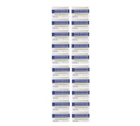 GARVALON Carte de Contraste des Teintes Dentaires 40 Pièces PVC Mat, Outil de Comparaison d'Ombre pour Traitements de Blanchiment, Fournitures Bucco-Dentaires pour Patients et