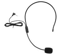GARVALON Casque-Micro Filaire Noir Microphone à Condensateur Oreillette Rotative et Amplificateur de Voix Intégré Casque-Micro Tête Réglable pour Enseignants et Guides Communication