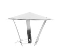 GARVALON Chapeau de Cheminée Rond en Acier Inoxydable Résistant la Pluie, Protection Toiture Anti-infiltration Circulation D’air Sécurisée, Couvercle de Conduit D’évacuation Extérieur