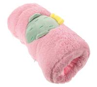 GARVALON Chauffe-Mains Réutilisable Motif Cactus Rose en Velours Extensible et Plastique, Coussin Décoratif Confortable pour Activités Extérieures Hivernales Hommes et Femmes