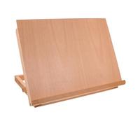 GARVALON Chevalet de Table Pliable en Bois Massif, Petit Format Hbj-3, Support à Dessin Réglable 4k, Pupitre à Peinture Portable pour Bureau et Artiste, Surface Lisse pour Croquis