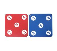 GARVALON Cible d'Entraînement à L'Escrime Murale Double Face 2 Pcs Résistante à la Perforation Compacte pour Sabre et Fleuret Coloris Bleu Foncé et Rouge Équipement Polyvalent