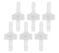 GARVALON Clapet Anti-retour Unidirectionnel 4 Mm Lot de 6, Valve Anti-retour pour Eau et Air, Résistant à 100°c, Compatible Aquarium et Systèmes de Transfert Liquide, Usage Industriel