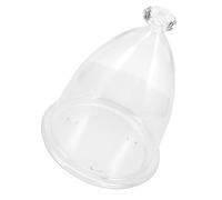GARVALON Cloche Verre Transparent pour Fleurs Éternelles avec Base Vitrine Décorative pour Paysage Et Figurines Design Pratique Et Élégant