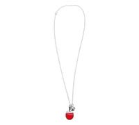 GARVALON Collier Raquette de Tennis de Table Pendentif Mini Balle Léger Métal Argenté Ras du Cou pour Femmes Sport Loisirs Quotidien