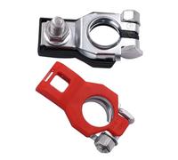 GARVALON Connecteur de Cosse de Batterie Fer Pince de Bornes Auto Positive et Négative Résistant Corrosion Kit de Connecteur pour Connexion Facile et Sécurisée