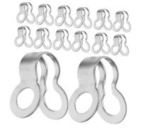 GARVALON Connecteurs Métalliques en Acier Inoxydable 100pcs, Boucles Double Anneau pour Chaîne à Billes 2,4 Mm, Résistance Supérieure et Prise Sécurisée pour Ventilateur de Plafond