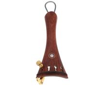 GARVALON Cordier de Violon 4/4 en Bois de Palissandre avec Mécaniques Métalliques Intégrées, Système D’accordage Fin Œil-de-poisson, Kit Complet avec Cordes de Queue pour Accessoires