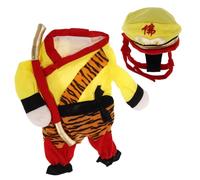 GARVALON Costume pour Chien Sun Wukong Taille L Déguisement Cosplay Animal de Compagnie Vêtement Amusant Respirant pour Fêtes et Occasions Spéciales