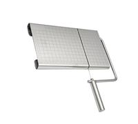 GARVALON Coupe-fromage Multifonction Acier Inoxydable Trancheuse Précise pour Fromage Jambon et Beurre Facile à Nettoyer Outil de Cuisine Polyvalent pour Usage Domestique et Professionnel