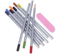 GARVALON Crayons pour Engobe Céramique 10 Couleurs Crayons de Précision pour Glaçure Stylos de Contour pour Poterie Set 12 Pièces pour Décoration et Dessin sur Céramique Artistique
