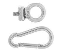 GARVALON Crochet à Ressort Acier Inoxydable pour Auvent Camping et Bateau Accessoire Rail de Fixation et Léger Support Robuste pour Caravane Camping-Car et Tente